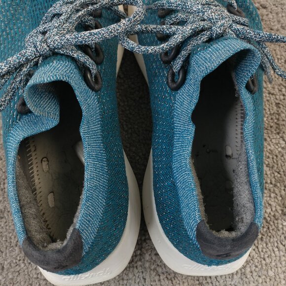 Allbirds Tree Dasher Womens Size 10.5 Running Shoes Blue NO INSOLES - Picture 8 of 9